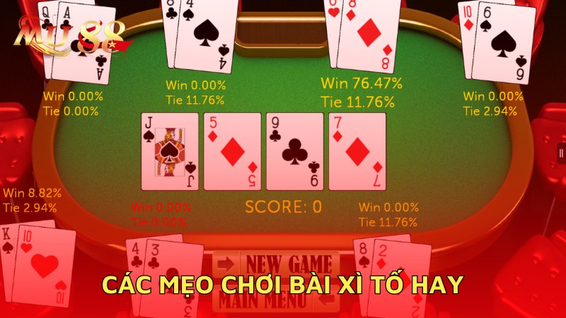 Các mẹo chơi Xì tố hay